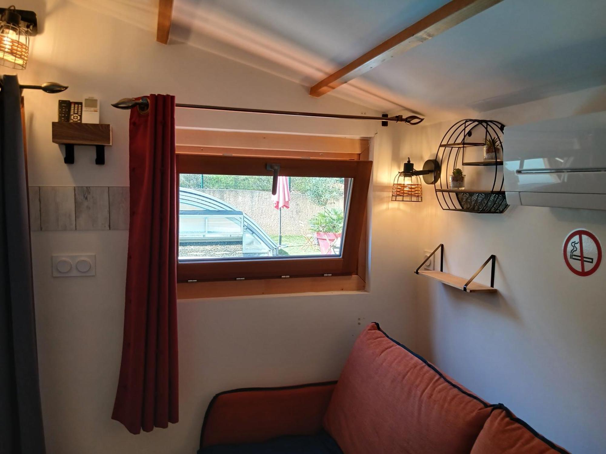Chalet Charmant Avec Piscine Mercuer Exterior foto
